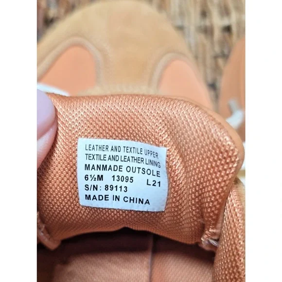 Tory Burch Good Luck Trainer Sneaker 6.5 Peach Parfait Platform Chunky Athleisur - Picture 10 of 12